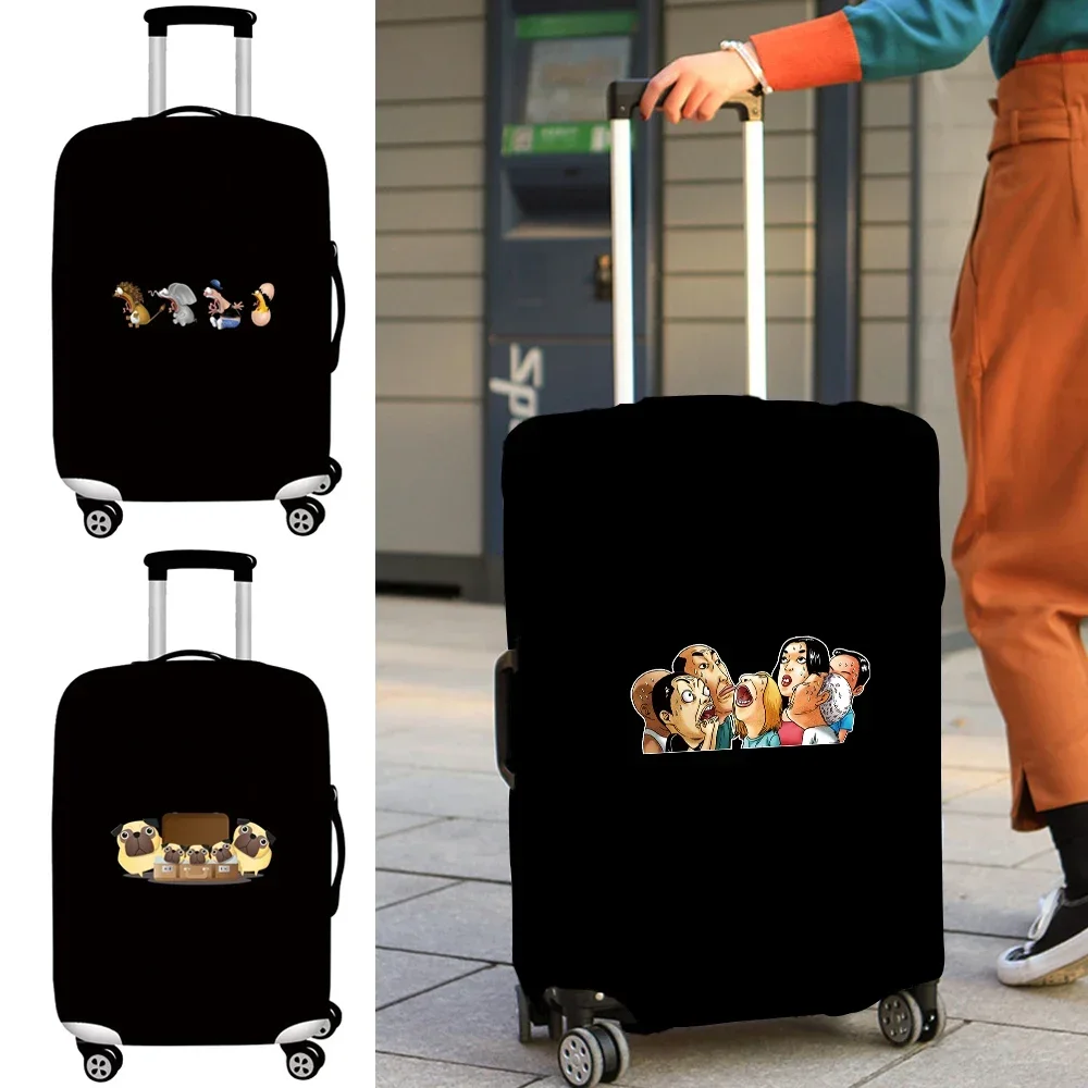 Luggage Protective Cover Elastic Dust Wear-resistant Apply 18-32 Size Cartoon Series Protective Case Travel Accessories