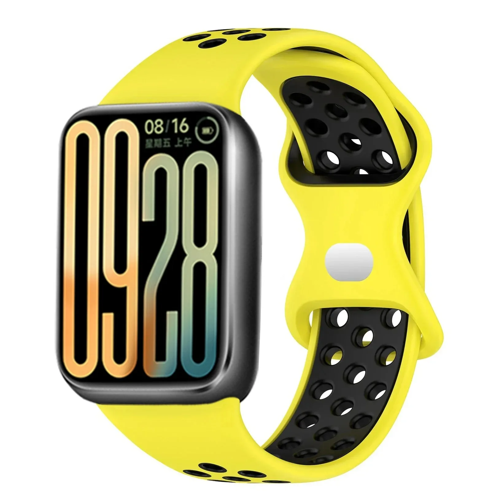 حزام سيليكون لساعة Xiaomi Mi Band 9 Pro/8 Pro الذكية، سوار رياضي بديل لساعة Redmi Watch 4، سوار قابل للتنفس