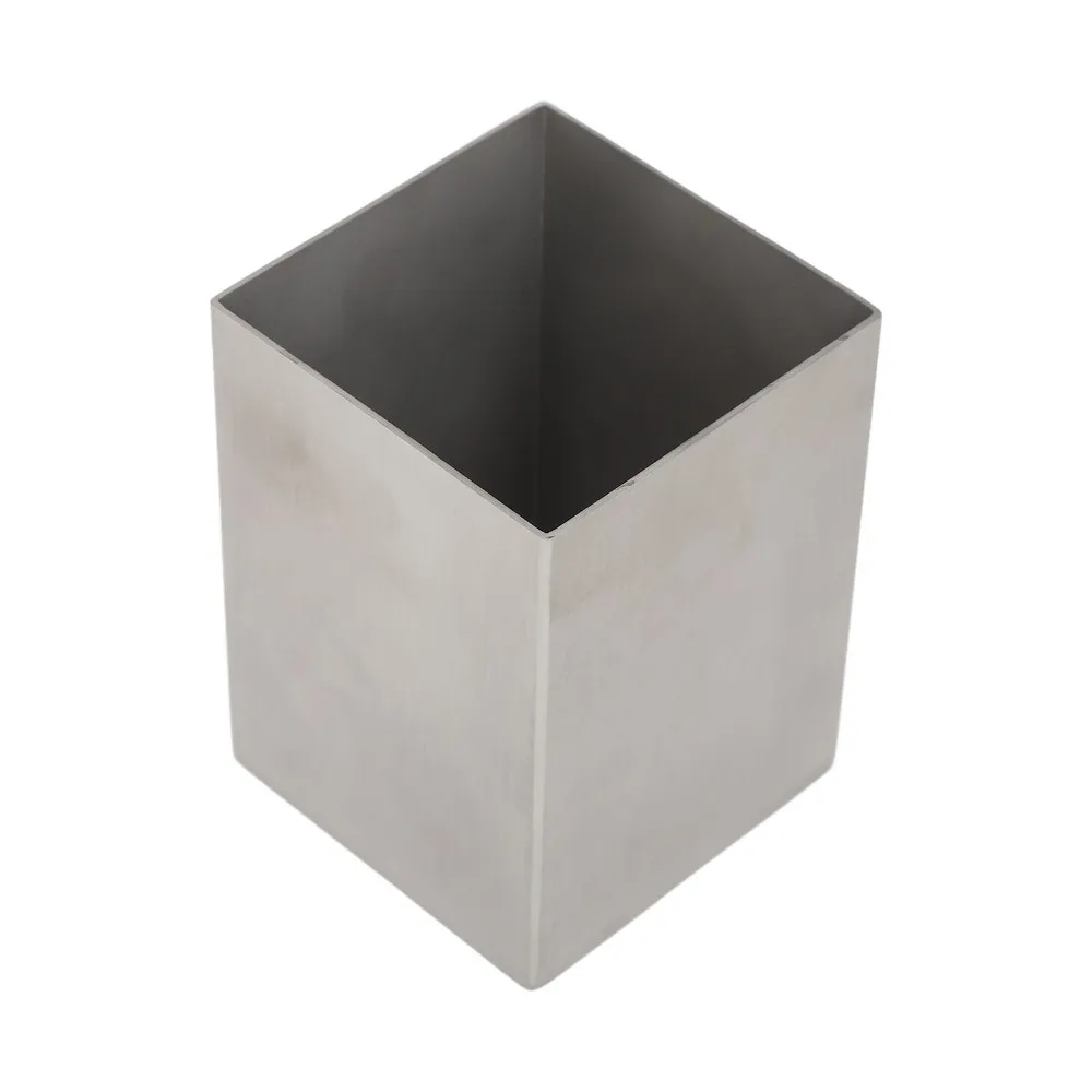 

304 Stainless Steel Pencil Cup Thicken Rectangular Stainless Steel Pencil Cup Durable Compact Desktop Pen Holder