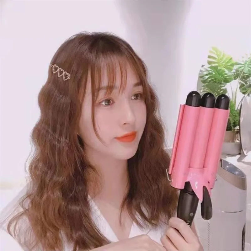 110V-220VKorean-style Egg Roll Hair Stick Water Ripple Wave Bubble Noodle Egg Roll Stick Lazy Curling Artifact Large Roll Splint