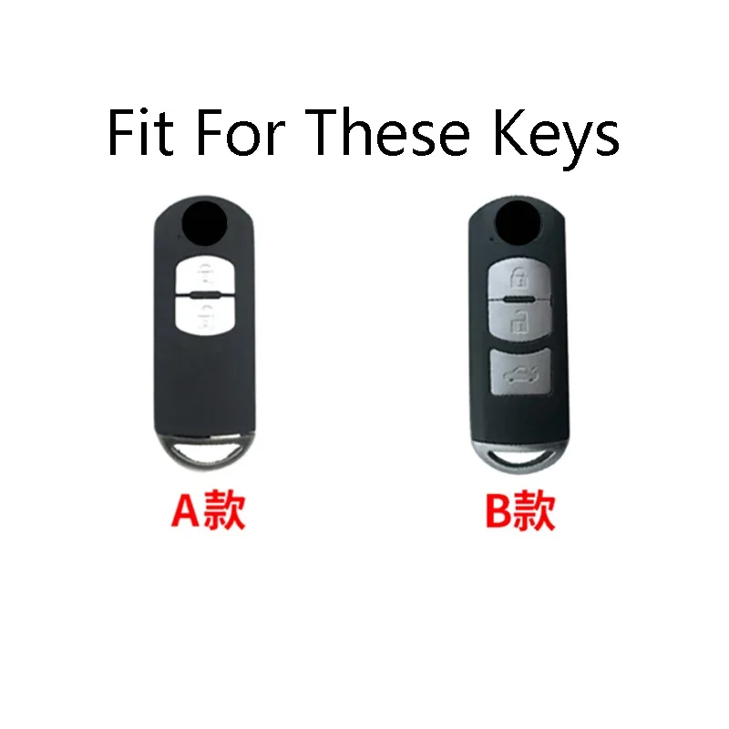 Zinc Alloy Car Remote Key Case Cover for Mazda 2 3 6 Axela Atenza CX-5 CX5 CX-7 CX-9 2014 2015 2016 Car Accessories