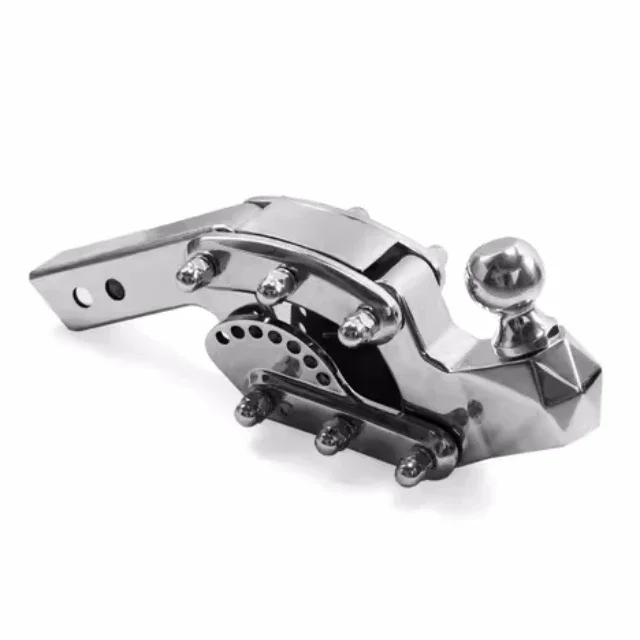 調整可能な10cmステンレス鋼カーフック、牽引用ボールロック付き調整可能なトレーラーヒッチマウント、アームトラクションコネクター