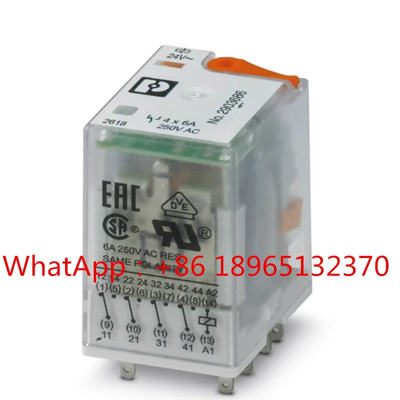 

2966171 PLC-RSC-24DC/21 2961105 REL-MR-24DC/21 2900299 PLC-RPT-24DC/21 2903686 REL-IR4/L-24AC/4X21 New Original Relay