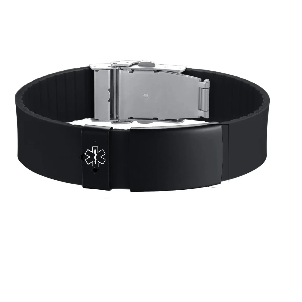

Medical Emergency Bracelet Diabetes Type1 Patient Information QR Code Storage Customized Universal Sports Accessories All Ages