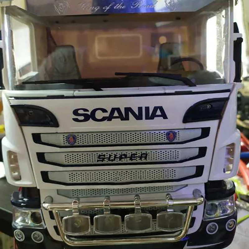 【Feliz dia】 adesivos decorativos de simulação para 1/14 tamiya rc caminhão reboque basculante scania peças diy adesivos decorativos