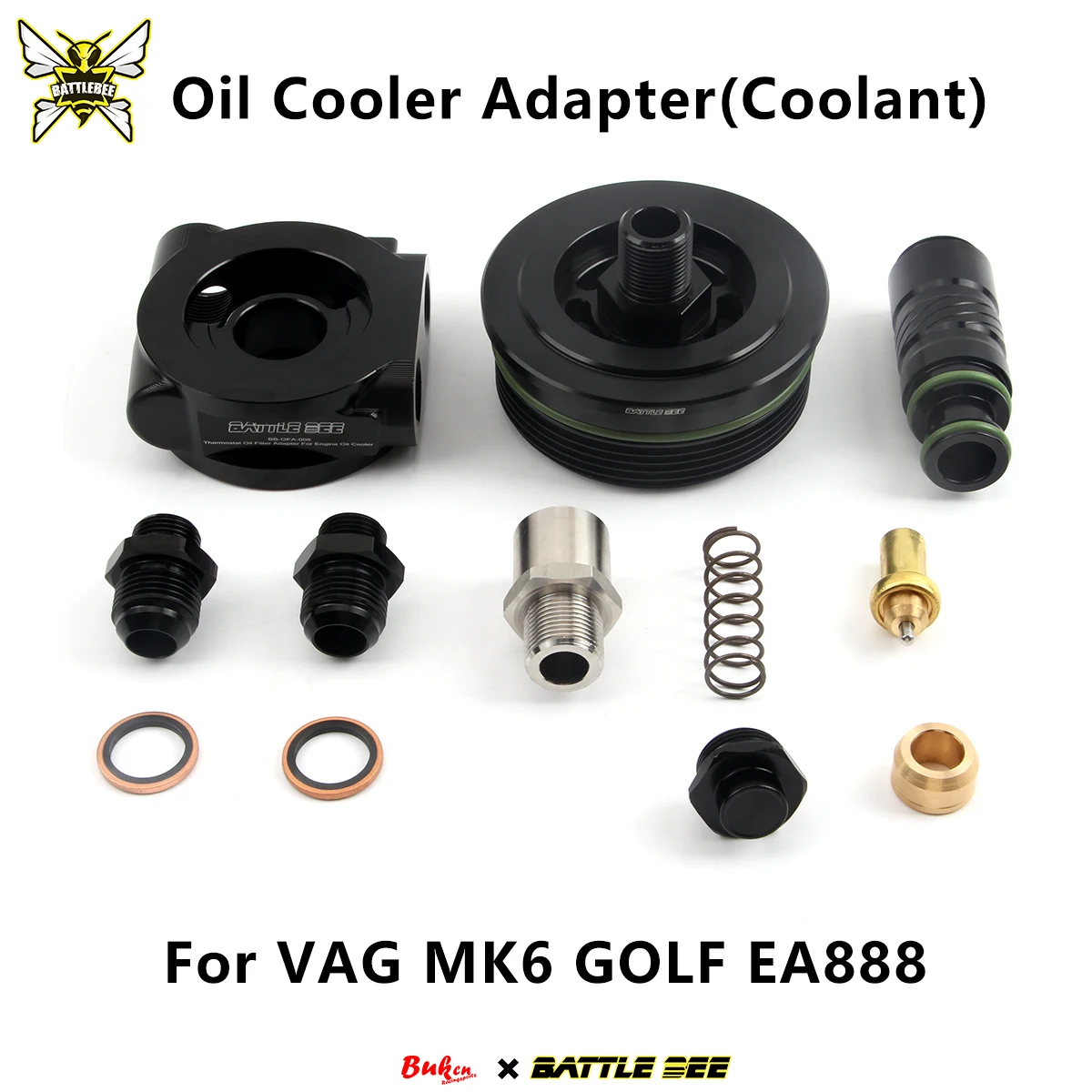 

Oil Cooler Sandwich Plate Adapter Oil Cooler Filter Adapter For BMW E87 E90 N46B20 Engine 1Series 120i 318i 320i BB-OCA-118/118T