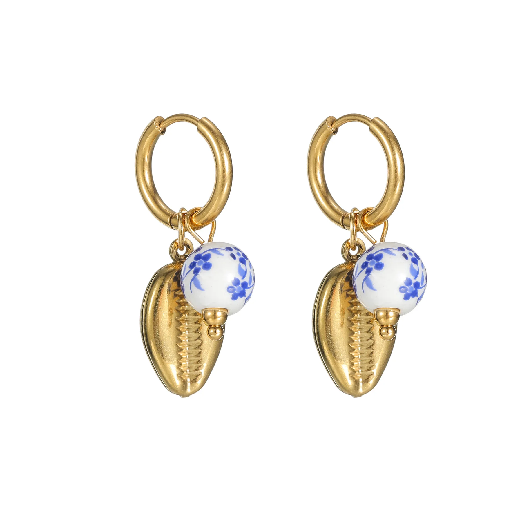 Fashion Ceramic Shell Necklace & Bracelet Set for Women