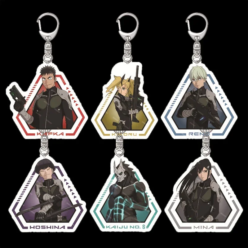 Anime Kaiju No. 8 Acrylic DIY Keychains Cosplay Heros Kafka Hibino Mina Ashiro Leno Ichikawa Halloween Costumes Party Pendants