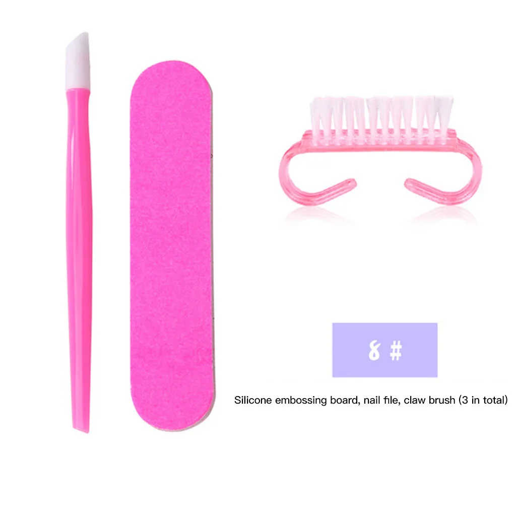 10 stuks manicure puntboor pennenset nail art penseelset draagbaar polijsten manicure tool