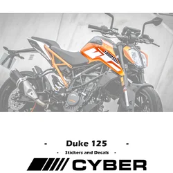 For KTM Duke 125 White Version Motorcycle Fairing Shell Sticker Decal OEM Replica Version Duke 125 250 390