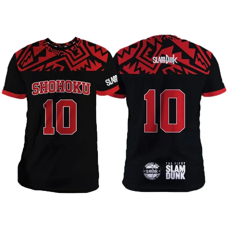 

Slam Dunk Shohoku Cartoon Anime Cosplay Men Jersey Summer Short Sleeve Children Unisex Tee Tops Quick-Dry Fashion Women T-shirt