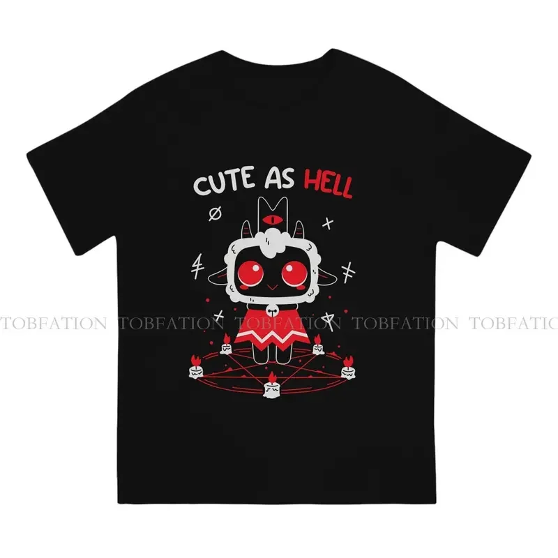 Y2K Cute As Hell Cult Of The Lamb Goat Game Men T Cotton Punk Crewneck Tee Shirt Harajuku Short Sleeve