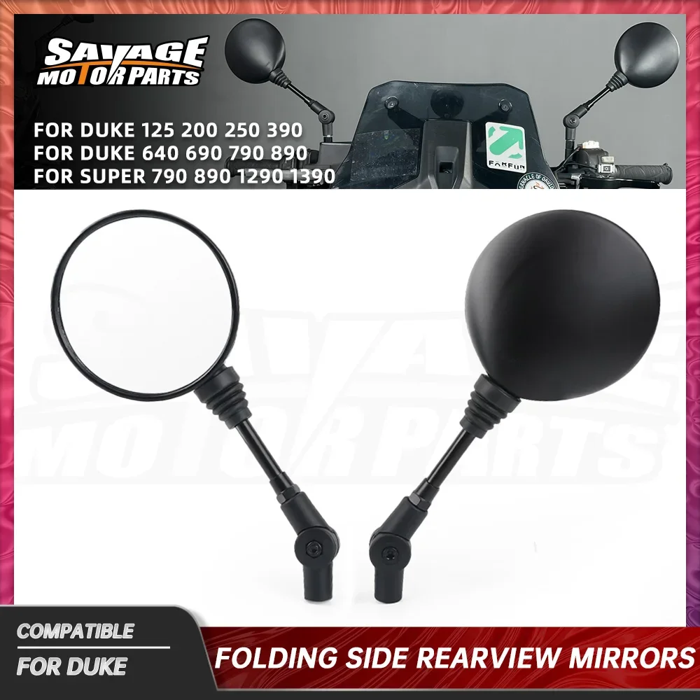 E9 Motorcycle Side Rearview Mirror For Duke 890 790 390 250 200 125 Adventure Supermoto 1290 1390 990 950 690 640 SMC SMT R/S/T