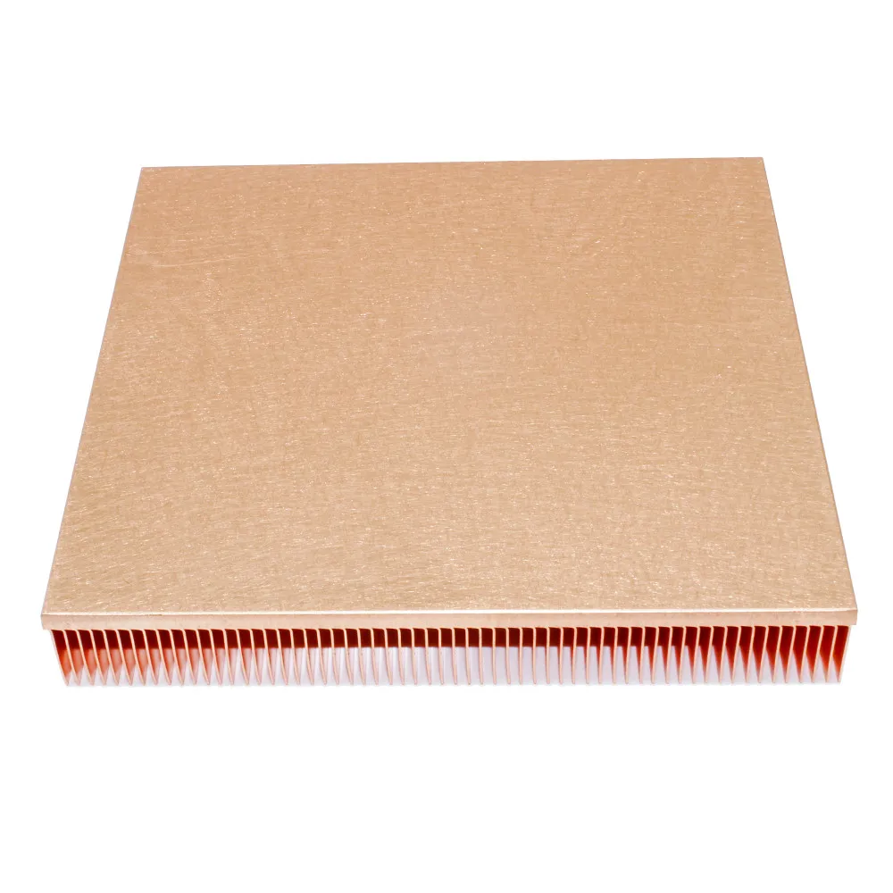 150x150x20mm Pure Copper Heatsink Large Radiator Skiving Fin Heat Sink for Electronic Chip LED Cooling Heat Dissipation