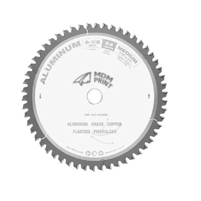 

6 1/2 in. 54 Tooth Aluminum Cutting Circular Saw Blade (5/8 in. Arbor)