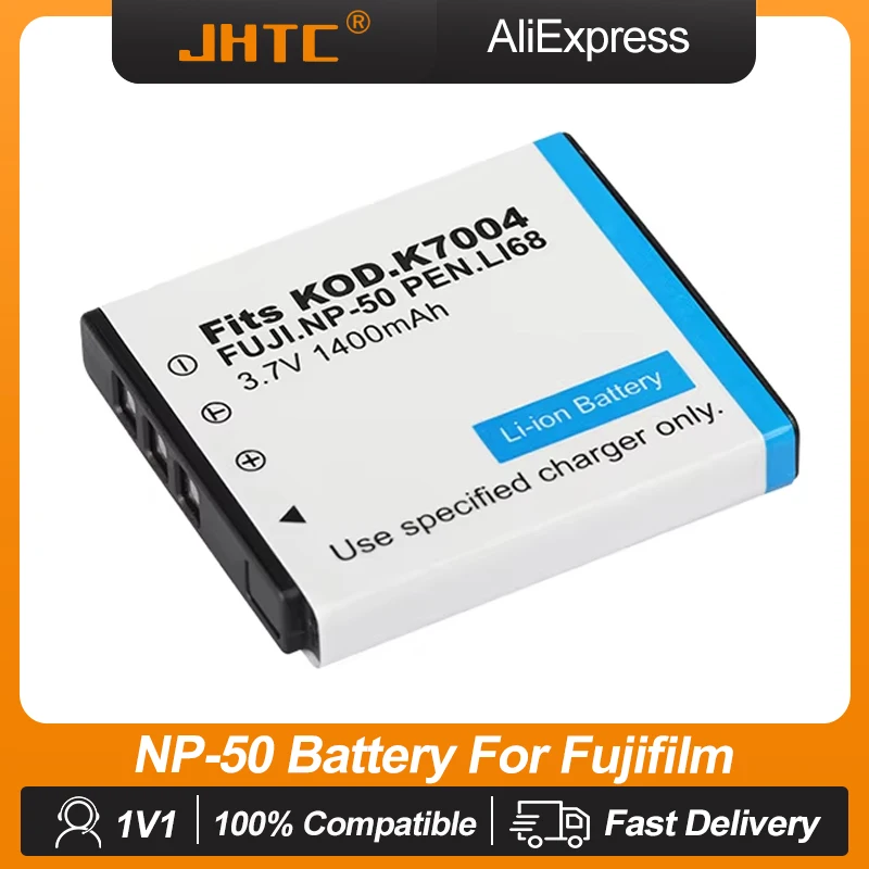 1400MAh NP-50 FNP50 NP50 KLIC-7004 KLIC-7004 K7004 D-Li68 Pin Máy Ảnh Cho Máy Ảnh Fujifilm X10 X20 XF1 F50 F75