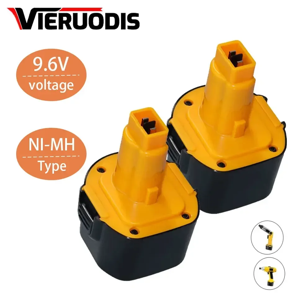 

6800mAh 9.6V For Dewalt Ni-MH Battery DE9061 DE9062 DW9060 DW9061 DW9062 EZWA DE9036 29 4800mAh 9800mAh