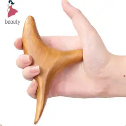 Body Neck Relax Blood Circulation Wooden Massager Triangle Trigeminal Fragrant Wood Reflexology Tool SPA Therapy