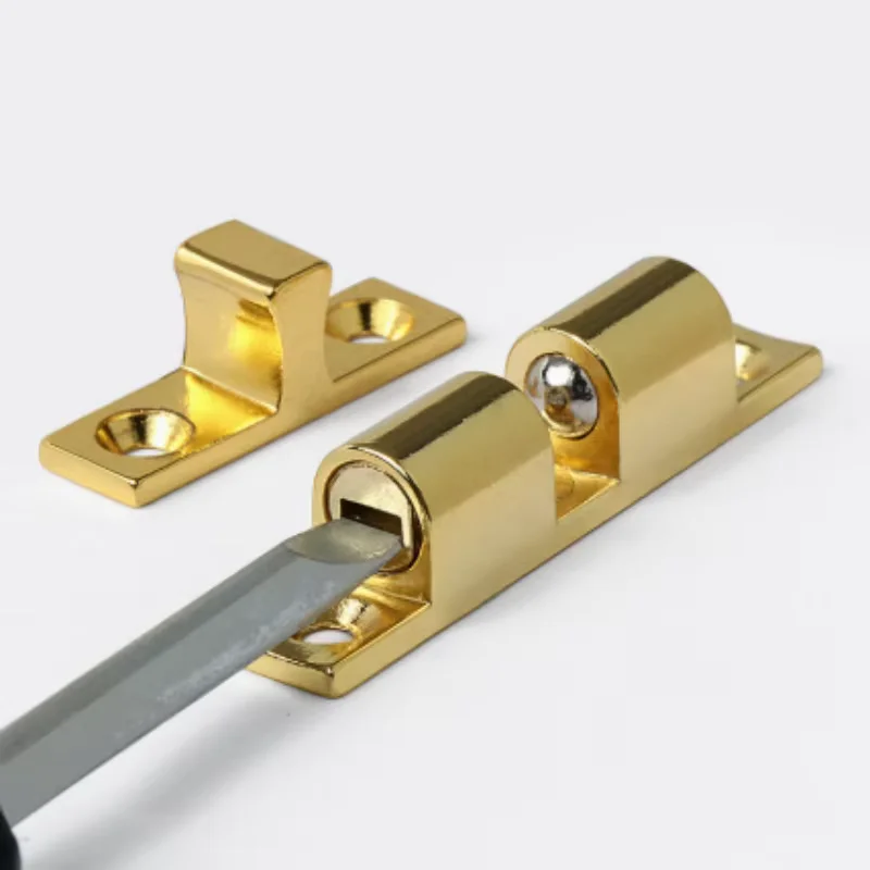Universal Zinc Alloy Cabinet Ball Catch Latch, Steel Ball Touch Bead Door Stopper Buckle, Durable Furniture Wardrobe Door Closin