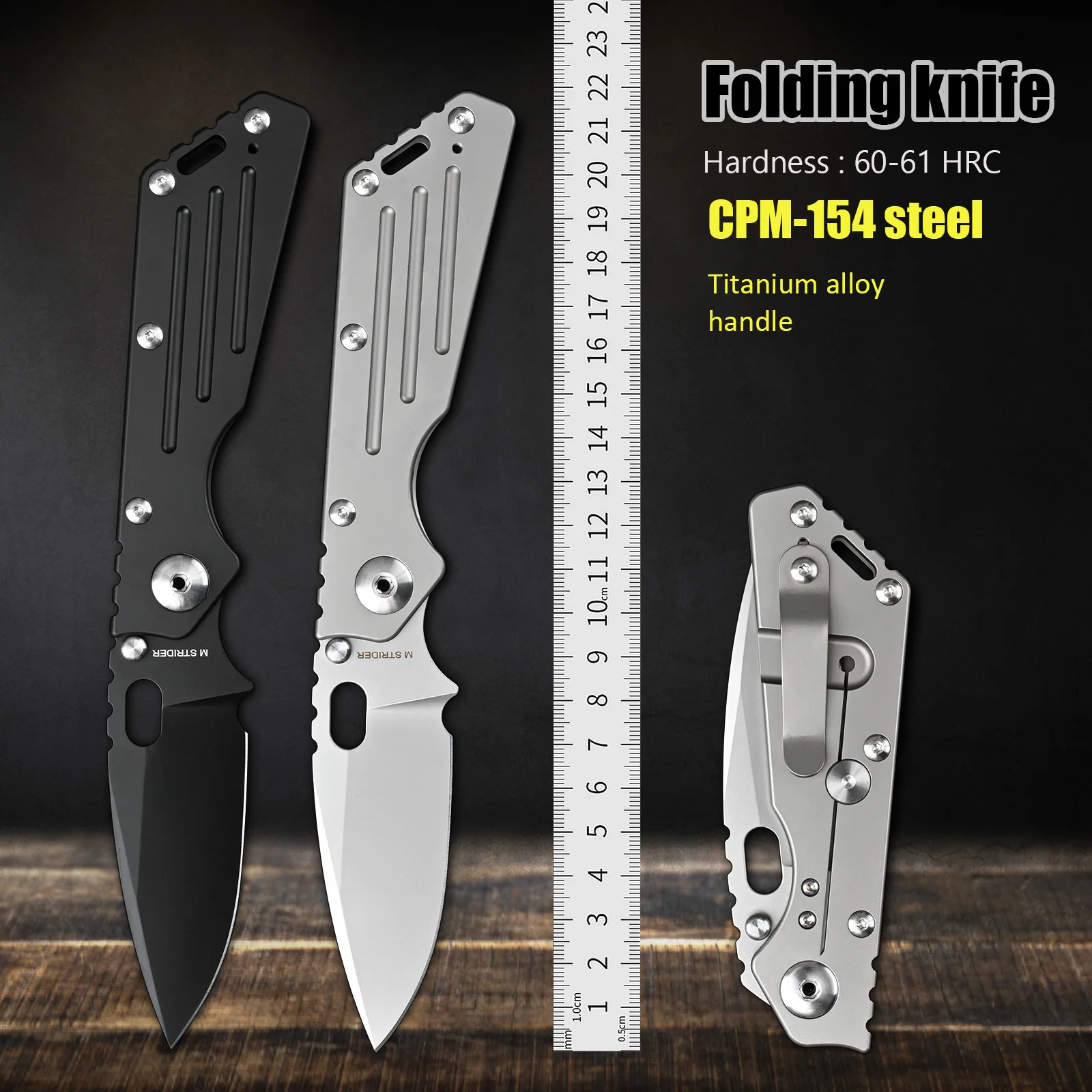 High Quality Tactical Hunting Knife Outdoor Hand Tool Survival EDC Pocket Knives Folding Blade CPM-154 Steel