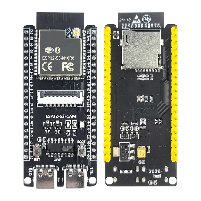 

ABZW CAM для модуля камеры OV2640 ESP32 S3, макетная плата, 2 шт., 2,4G Wi-Fi модуль, 8 МБ PSRAM 16 МБ FLASH ESP32 S3 N16R8
