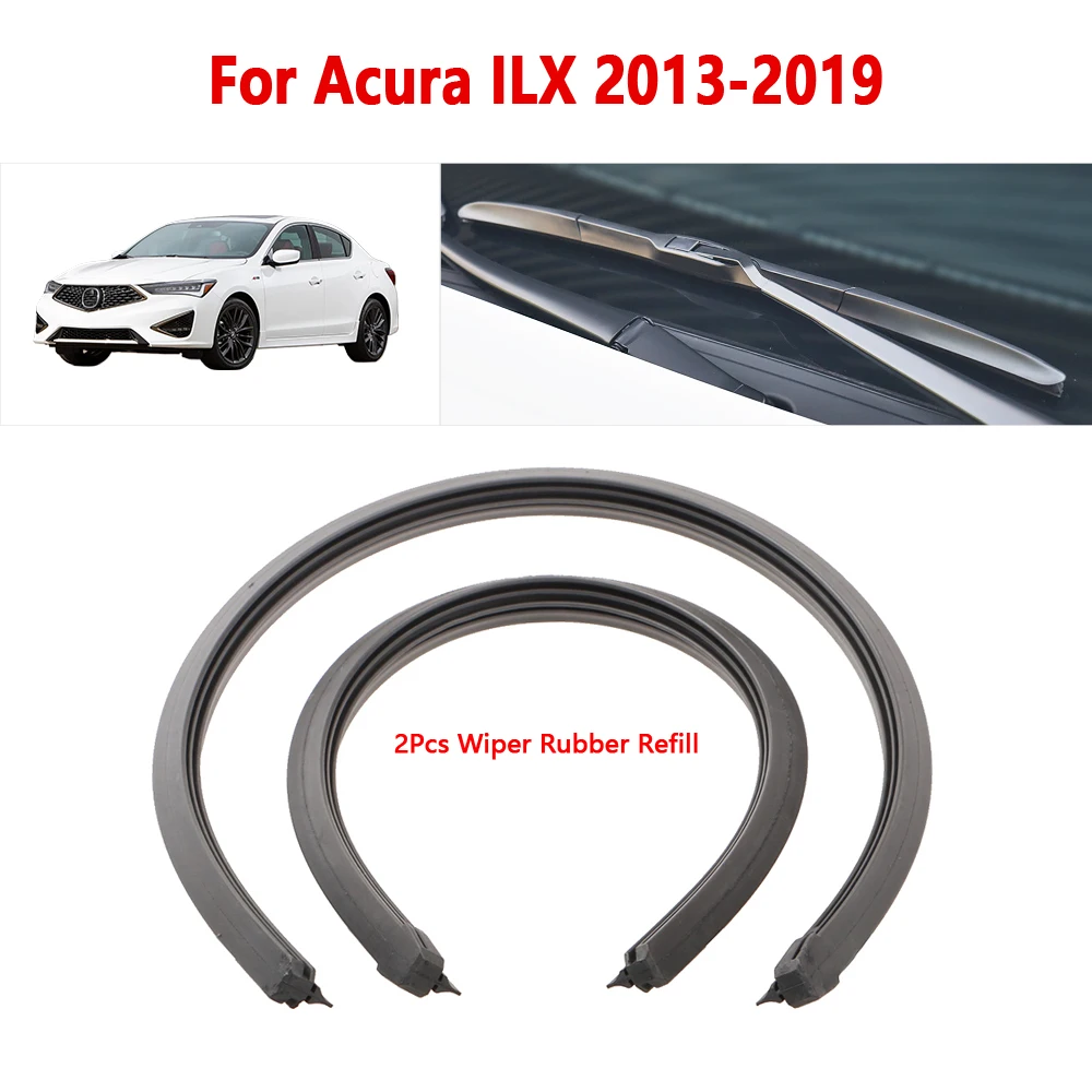 

Wiper Rubber Strip 19" 26" for Acura ILX 2013 2014 2015 2016 2017 2018 2019 Car Wiper Refill Accessories 1Pair