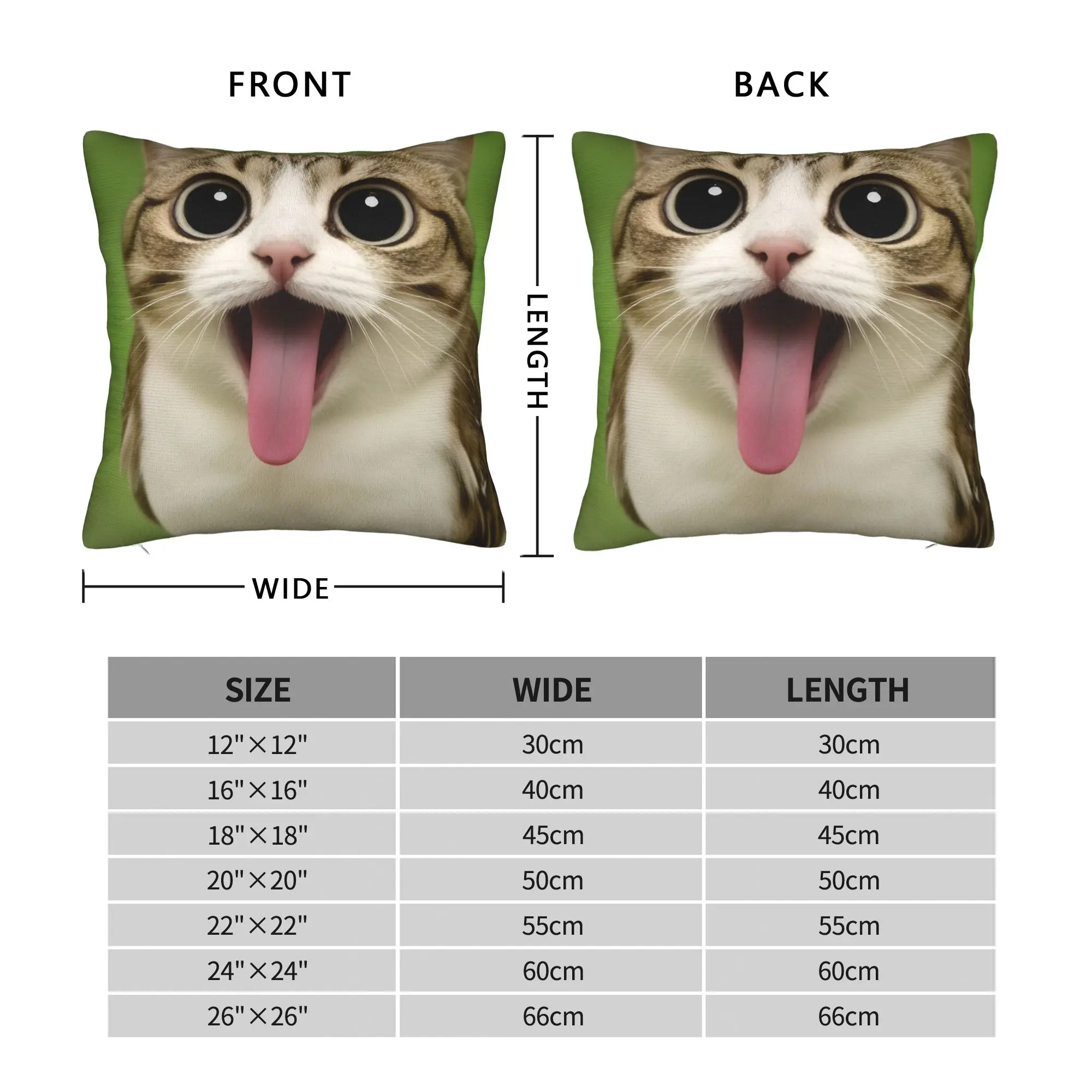 الإيطالية Brainrot Meowl القط البومة متعة ميمي وسادة غطاء الجرافيك غطاء الوسادة مضحك كيس وسادة ل أريكة ديكور المنزل