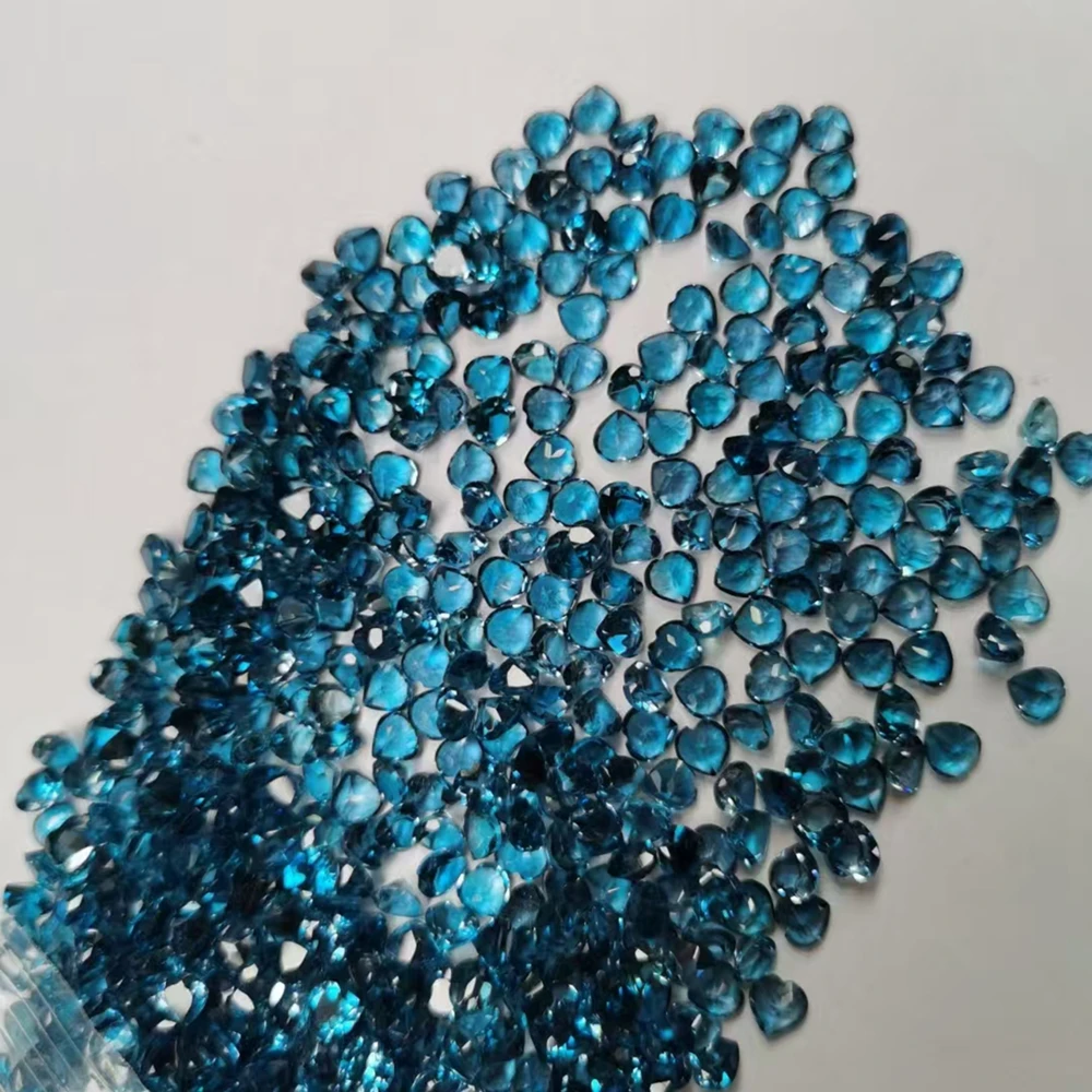 Original 100% Natural London Blue Oval Cut 3x5mm to 10x14mm Topaz Gemstones