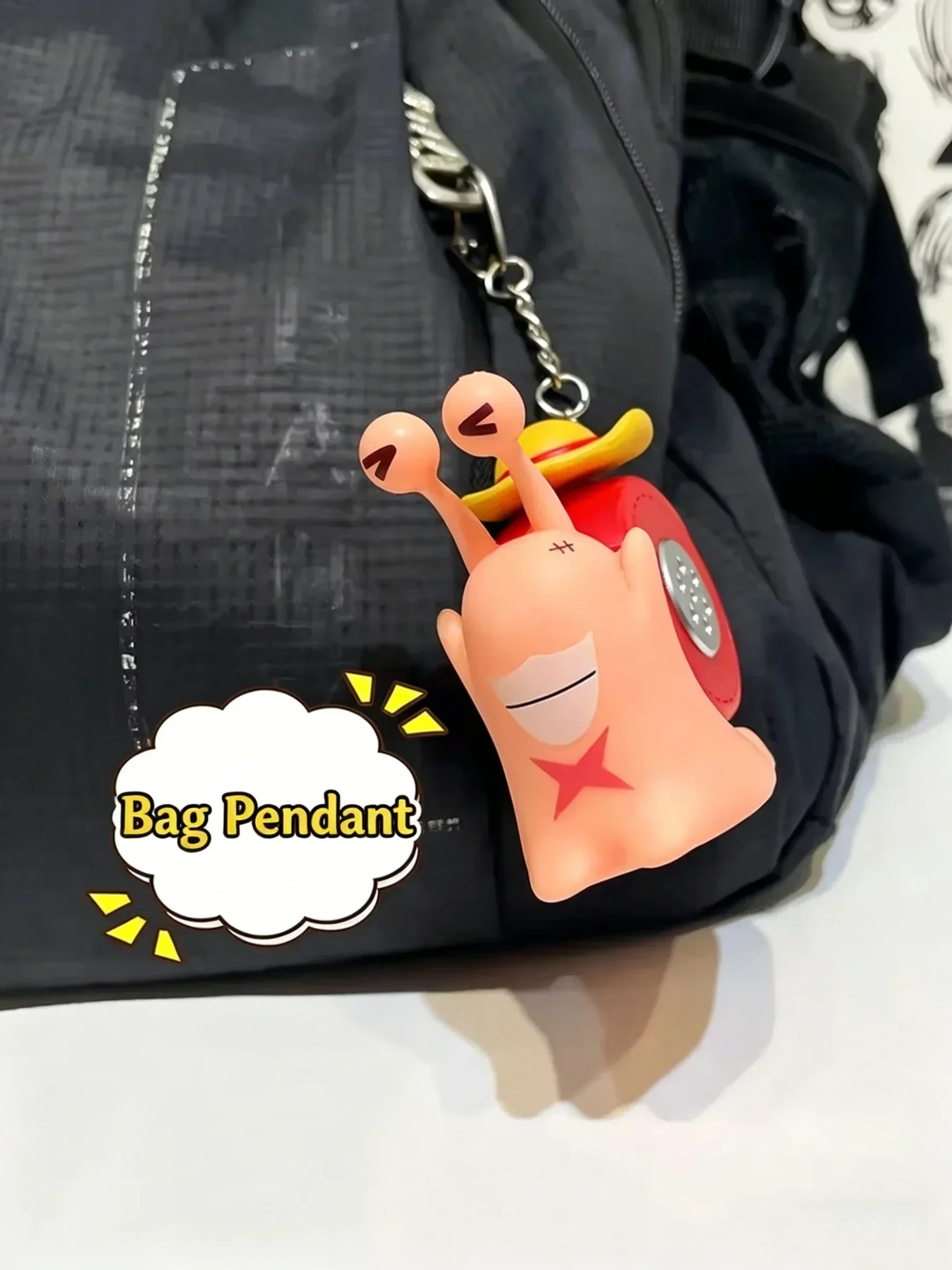 One Piece Sprachrekorder Mushi Modell Spielzeug Cartoon Luffy Sabo Ace Schneckenförmiges Telefon mit Tonaufnahme-Funktion Spielzeug für Kinder Geschenke – Detail 4