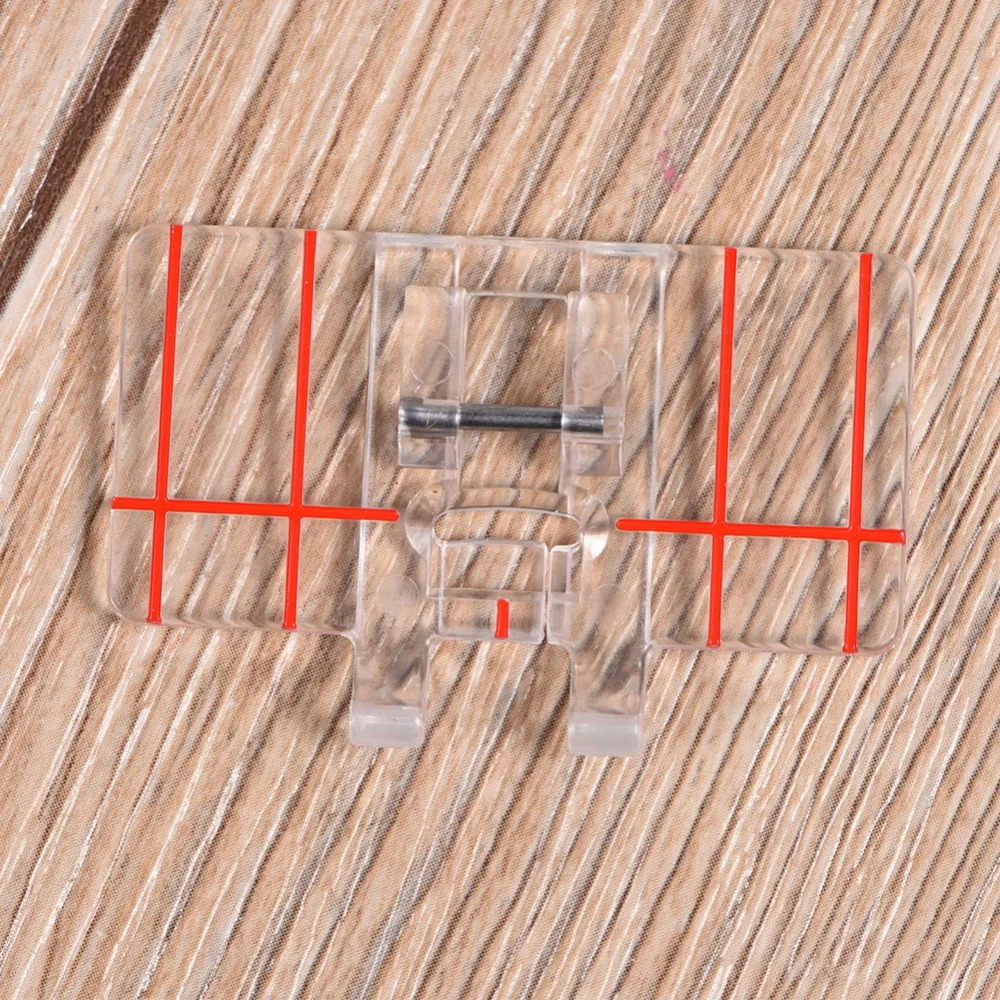Plastic Parallel Stitch Foot Clear 45 x 30mm Border Guide Presser Foot Clear View Presser Foot for For Brother, For Feiyue, etc.