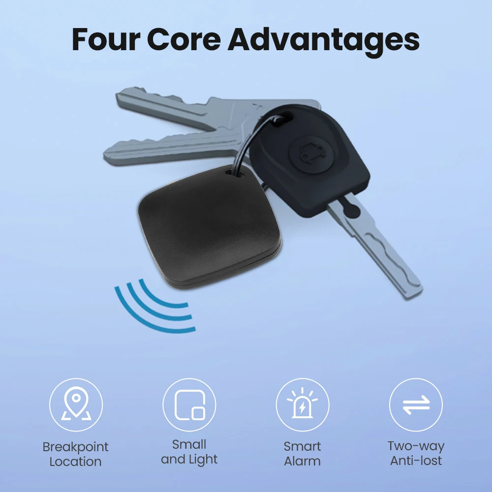 ตัวติดตาม GPS บลูทูธอัจฉริยะทํางานร่วมกับ Find My APP อุปกรณ์เตือนการสูญเสียสําหรับตัวระบุตําแหน่งการเปลี่ยนโทรศัพท์ iOS ระดับ MFI