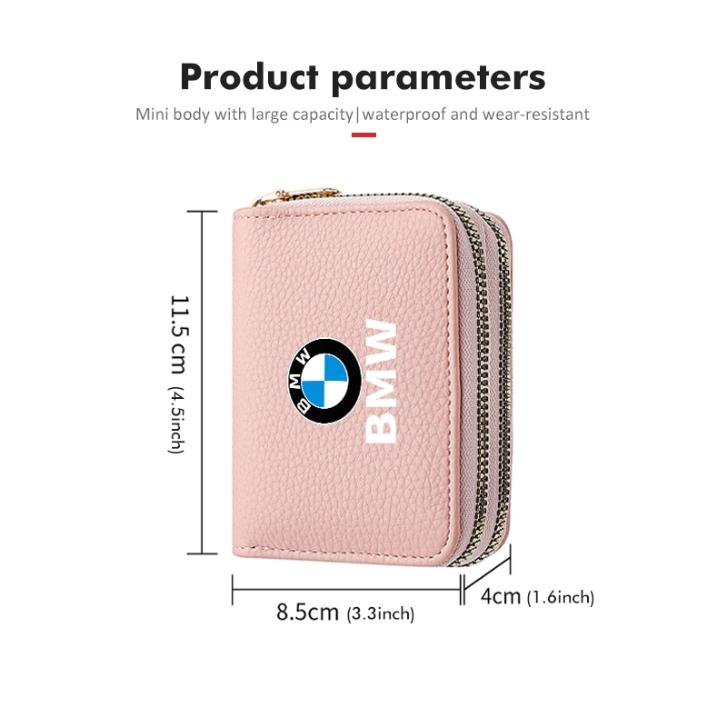 Car High-capacity Holder Storage Box Handbag Zipper Wallet For BMW E87 E70 E91 E30 G20 E92 E93 E60 E46 E90 G30 E53 X1