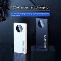 Batterie externe 500000mAh, charge ultra rapide 120W, PD20W, double affichage numérique, compatible avion, certifiée CCC, pour iPhone, Samsung, Xiaomi 5