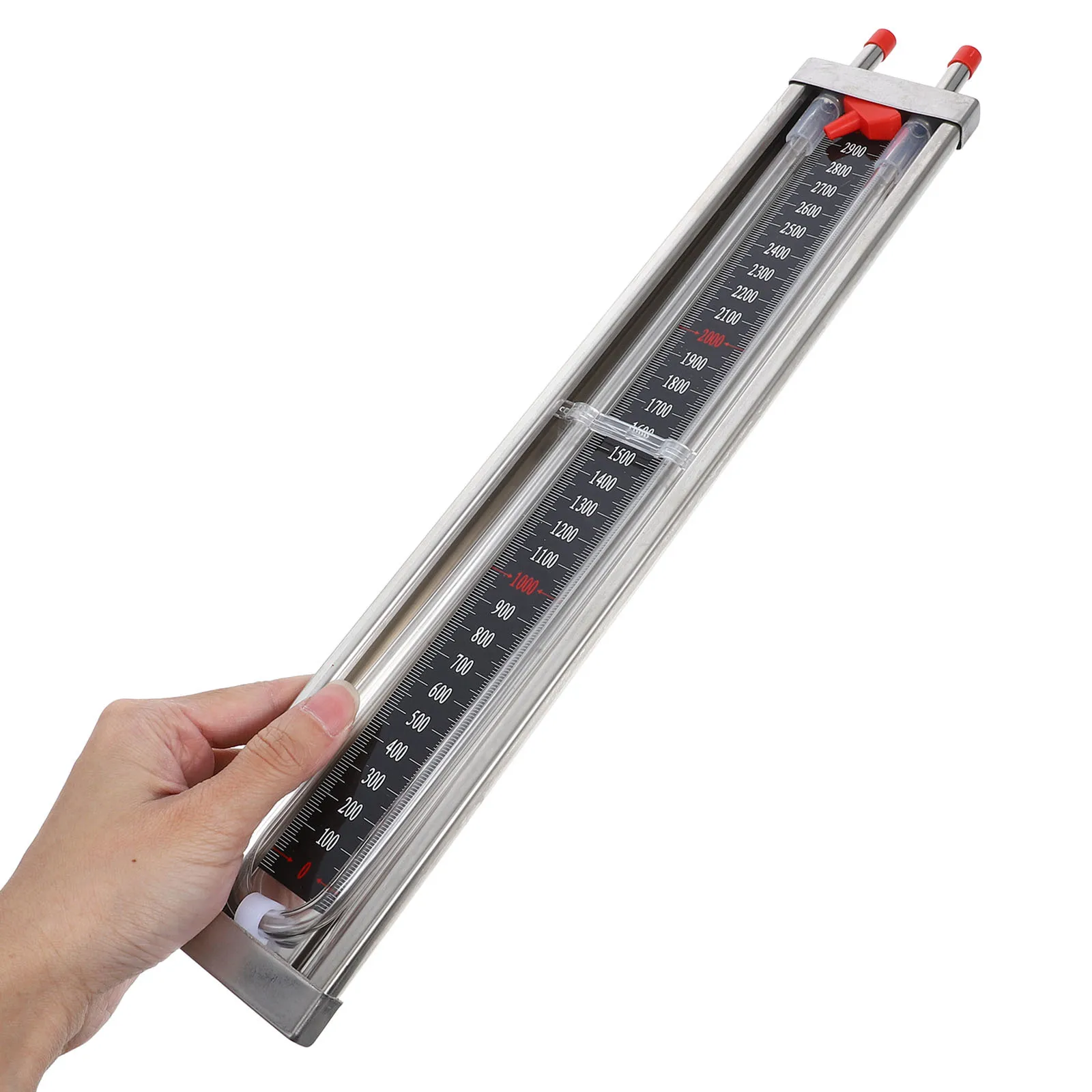 Sensore di pressione del tubo a U Gamma 0-3000Pa Manometro del misuratore di vuoto per uso domestico e in laboratorio Manometro del tester del tubo a vuoto per la casa