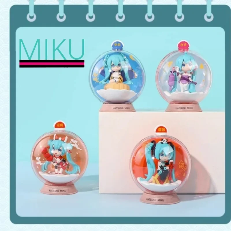 Hatsune Miku Model Ornaments Anime Peripherals Cute Cartoon Garage Kit Kawaii Birthday Gifts for Friend Collectible Crystal Ball