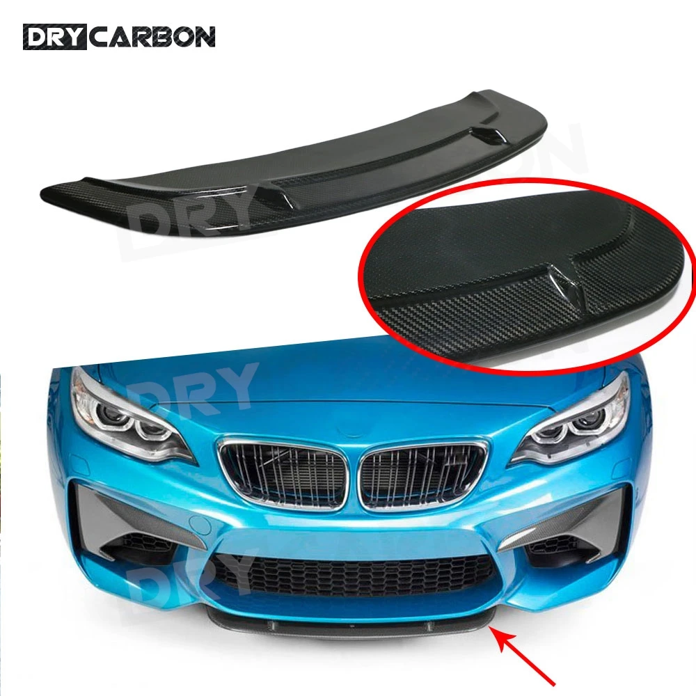 

Dry Carbon Fiber Front Bumper Spoiler Lip For BMW F87 M2 2016-2020 Coupe Bumper Guard Plate Splitter Blade Protector FRP