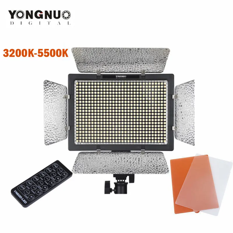 YONGNUO YN600L YN-600 LED Video Light 3200k-5600k Color Temperature Adjustable 600 LEDs For Canon Nikon Camera Camcorder