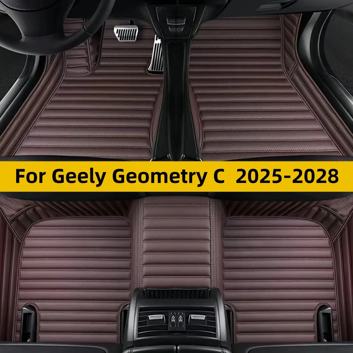 Custom Car Floor Mats For Geely Geometry C 2025 2026 2027 2028 Foot Carpets Interior Accessories Covers Auto Part