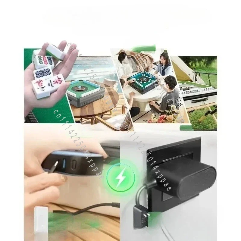 For Outdoors 2025Newly Mini Portable Mahjong Autotable Electric Mahjong Machine Friendly Design
