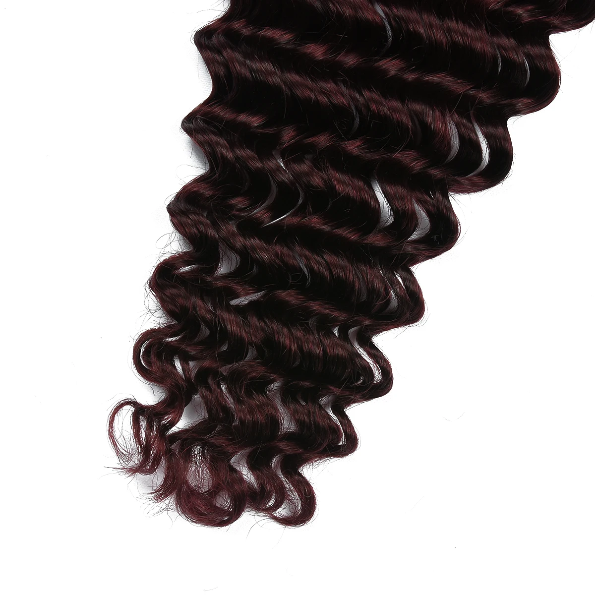 Deep Wave 100% Human Hair Bulk for Boho Braid 99J No Weft Deep Curly Brazilian Remy Bulk Hair for Braiding Hair Extension