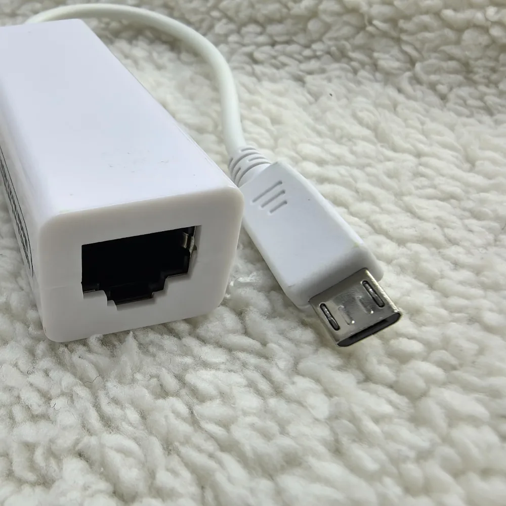 Micro USB 2.0 Type B 5Pin Male to FemaleRJ-45 RJ45 Fast Ethernet Adapter 100Mbps For Android Tablet