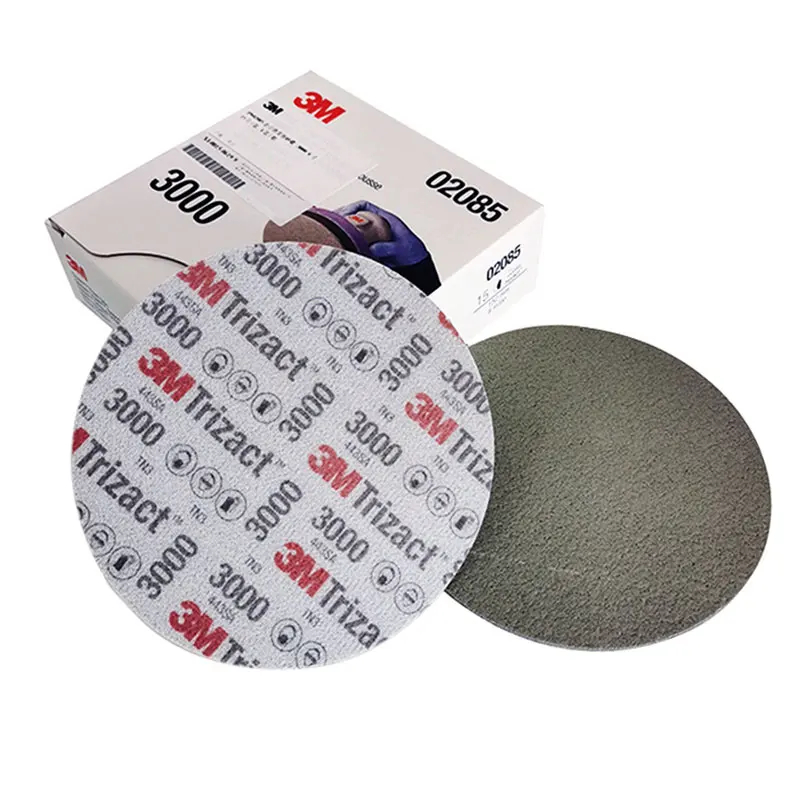 3m Trizact الهرم القرص الإسفنج الصنفرة P3000 P5000 الدقة طحن 6 "152 مللي متر لتلميع طلاء السيارات السيارات