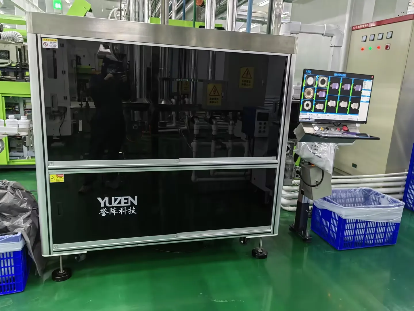 Новая промышленная автоматическая машина для сортировки пластиковых бутылок 220 В, система визуального контроля с компонентами двигателя и сердечника ПЛК