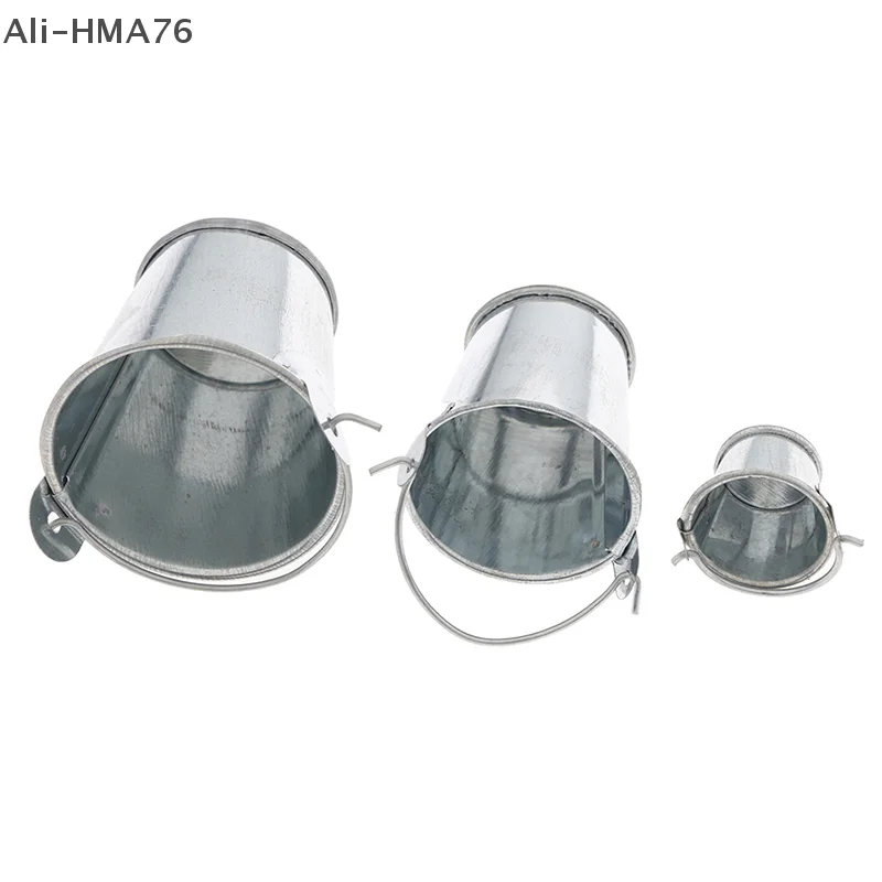 

1Pc 1:12 Dollhouse Miniature Accessories Iron Bucket Model Toy for Children Dollhouse Decoration Kids Pretend Play Bucket Toy