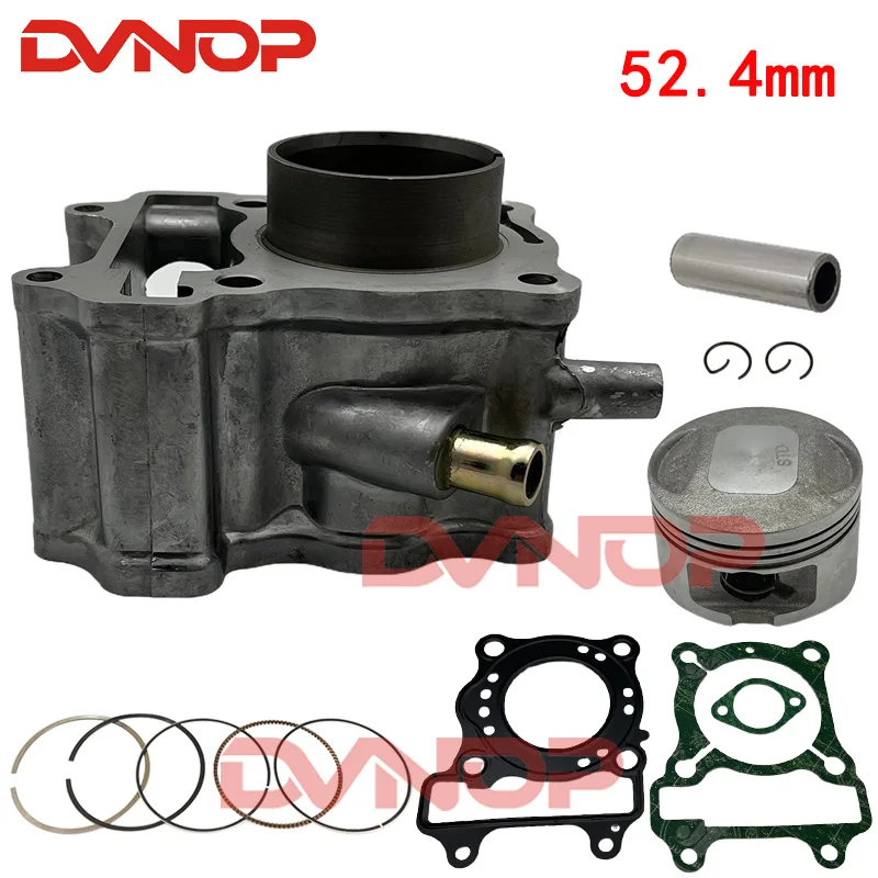 Scooter Cylinder Kit For Honda Sh Ses Dylan PS125 SH125 Nes Pes 125cc 12100-KGF-910 100080450 52.4mm 14mm pin 4 Stroke