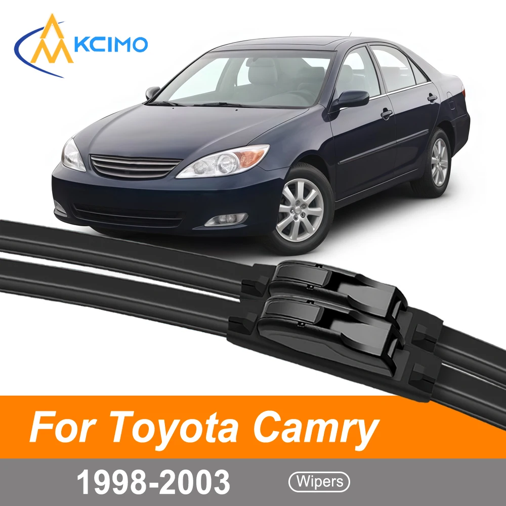 

Complete Front Set Wiper Blades For Toyota Camry V50 1998-2003 Flat Blades Easy Clip Installation Quiet Clear Wipers