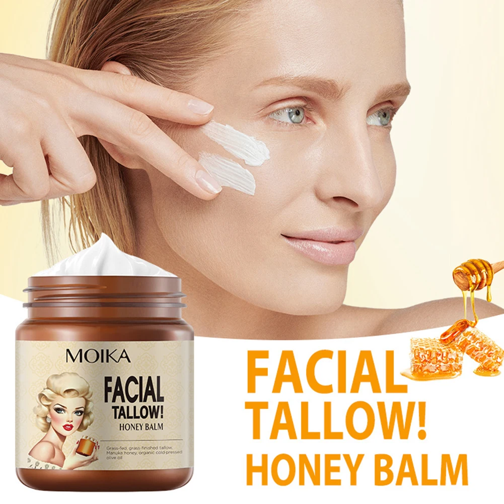 

110g Tallow Honey Balm For Face Whipped Tallow Honey Moisturizer Balm Long-Lasting Moisturizing Face Cream For Women Female
