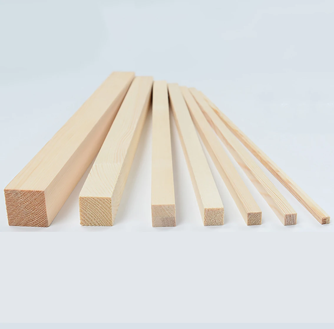 5*5mm-25*25mm Square Pine Wood Strip Solid Pine Rods Length 330mm DIY Model Material Crafts Decoration Making Parts