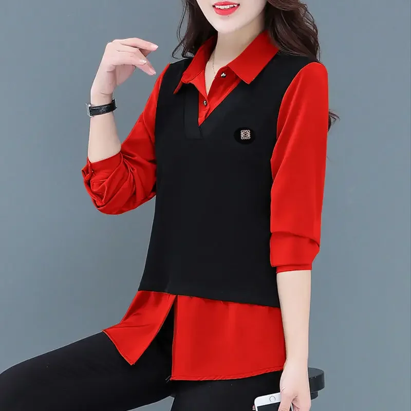 

Blouse Women Shirt Fall Two Pieces Shirts Women's Top Women's Clothing Blusas Mujer