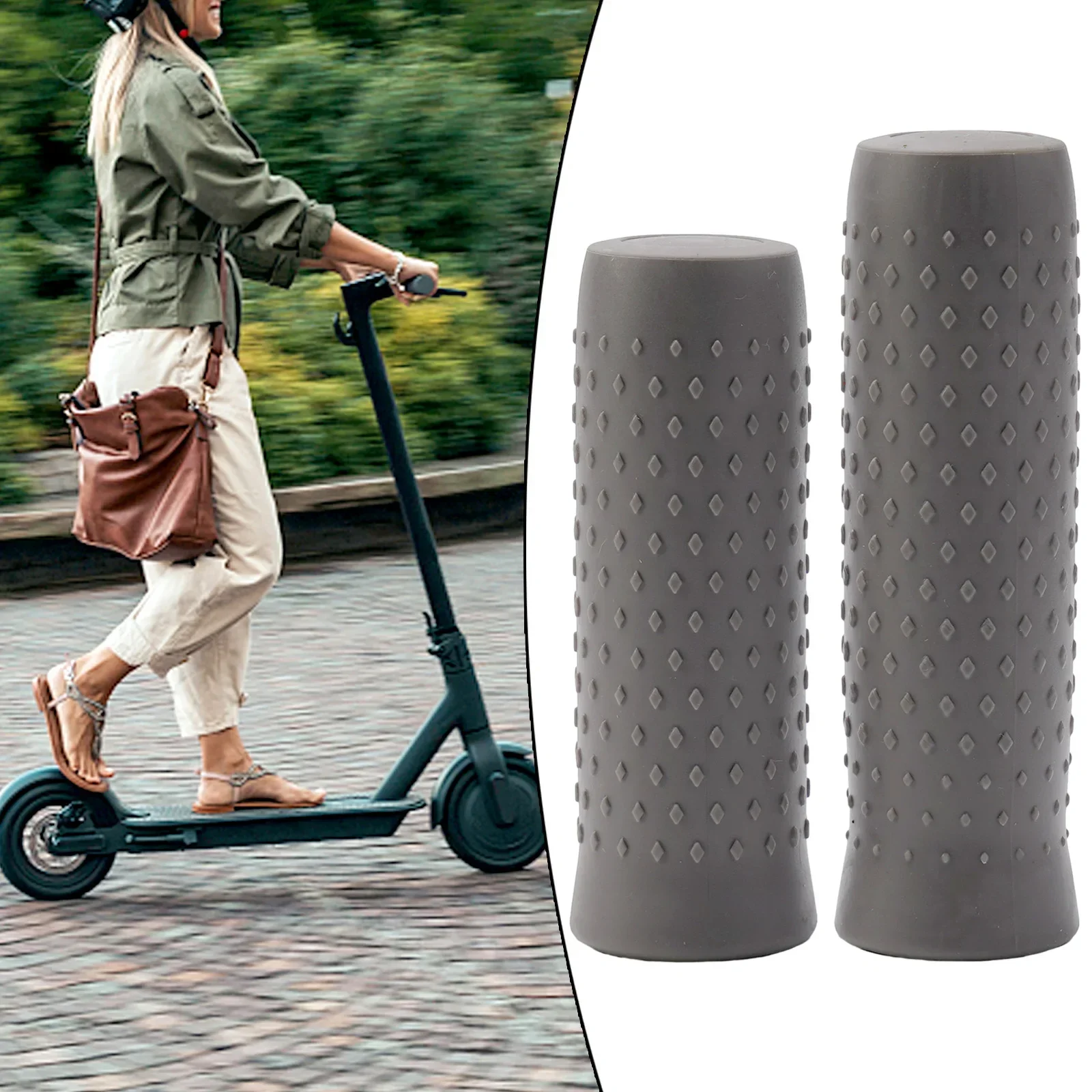 

1 Pair For Segway -Ninebot MAX G30 1 Pair Rubber Handlebar Grip Anti-Slip Ergonomic Comfortable Electric Scooter Handle Cover
